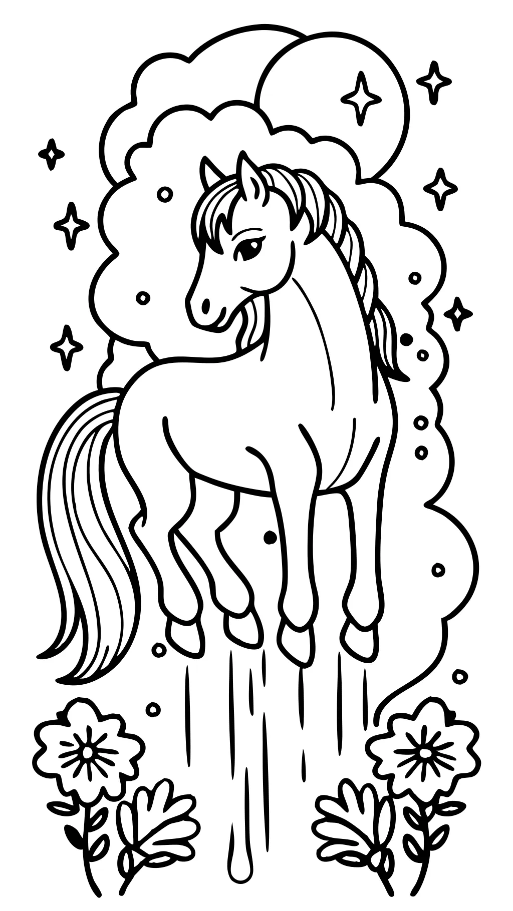 spirit horse coloring pages